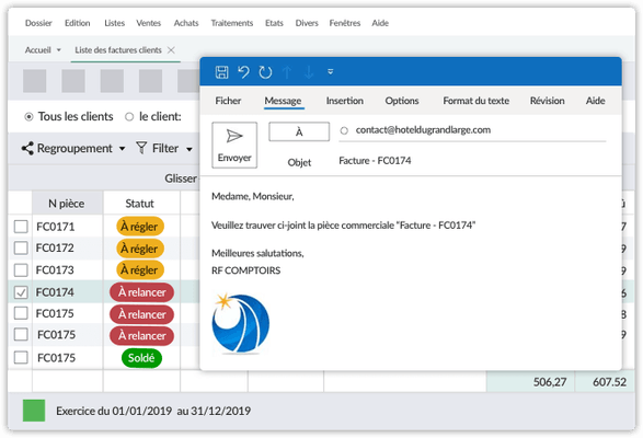 EDI - Grossistes - Synchronisation comptable SAGE 50