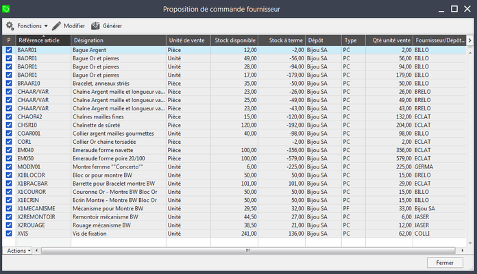 EDI - Grossistes - Synchronisation comptable SAGE 100