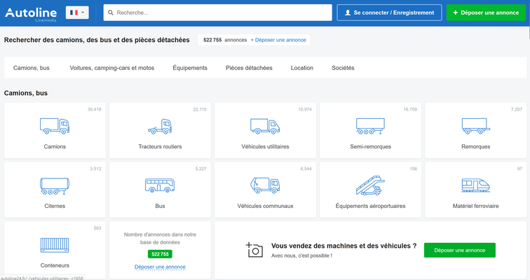 Places de marché - Matériel agricole - AUTOLINE